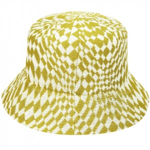 Kangol-palarie-warped-check-bucket-galben-3