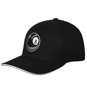 Kangol, Sapca 8 ball logo baseball, Negru