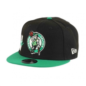 New Era, Sapca 9fifty side front Boston Celtics, Negru mat