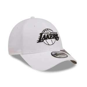 New Era, Sapca ajustabila 9forty repreve Los Angeles Lakers, Alb ocru 3