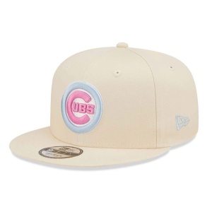 New Era, Sapca baseball 9fifty pastel Chicago Cubs, Bej 3