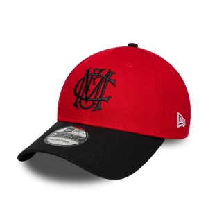 New Era, sapca baseball contrast Manchester United, Rosu