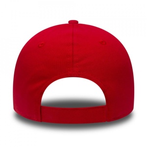 New era, Sapca baseball de bumbac cu logo, Rosu Mac 4
