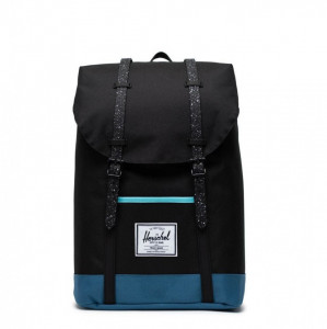 Herschel-rucsac-retreat-blue-curacao-negru-sustenabil
