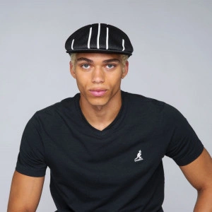 Kangol, Basca neagra stripe x-top 504