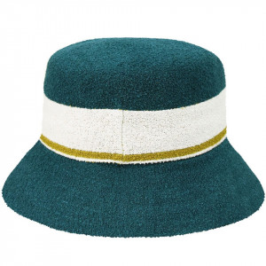 Kangol-palarie-bermuda-stripe-bucket-verde-3