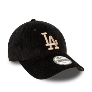 New Era, Sapca ajustabila cord Los Angeles Dodgers, Negru mat 3