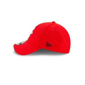 New Era, Sapca ajustabila cu logo brodat Houston Rockets, Rosu mat 5