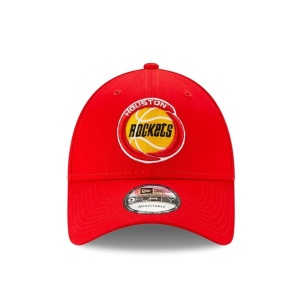 New Era, Sapca ajustabila cu logo brodat Houston Rockets, Rosu vermilion 2