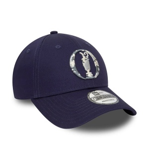 New Era, Sapca ajustabila cu logo brodat Open Golf, Albastru indigo 3