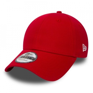 New era, Sapca baseball de bumbac cu logo, Rosu mac
