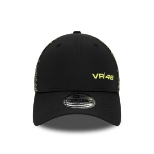 New Era, Sapca baseball VR46 Print, Negru/Verde 2