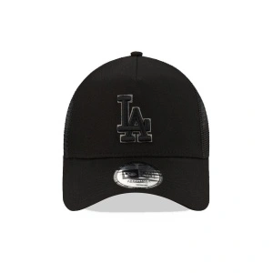New Era, Sapca de bumbac cu logo cu segmente de plasa LA dodgers, Negru mat 2