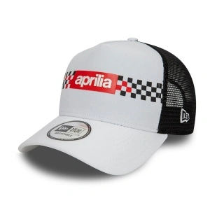 New Era, Sapca trucker aprilia checker print, Alb