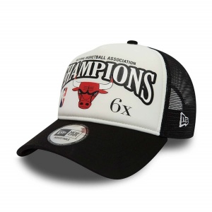 New era, Sapca trucker champions Chicago Bulls, Negru