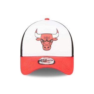 New era, Sapca trucker colour Chicago Bulls, White 3