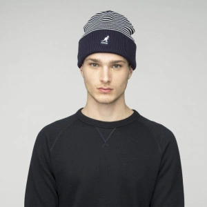 Kangol, Caciula albastra stripe cuff