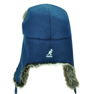 Kangol-caciula-albastra-wool-ushanka-2