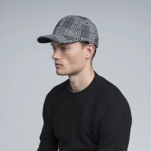 Kangol, Sapca pattern flexfit baseball, Negru/Alb - Img 2