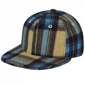 Kangol, Sapca tartan flat brim silt check