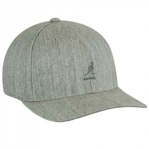 Kangol-sapca-wool-flexfit-baseball-gri-deschis-2