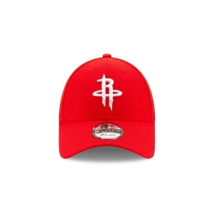New Era, Sapca ajustabila cu logo brodat Houston Rockets, Rosu mat 2
