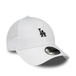 New Era, Sapca ajustabila cu logo brodat Loas Angeles Dodgers, Alb opal 3