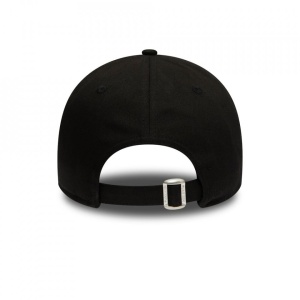 New Era, Sapca ajustabila cu logo brodat Los Angeles Lakers, Negru mat 2