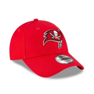 New Era, Sapca ajustabila cu logo brodat Tampa Bay, Rosu mat 3