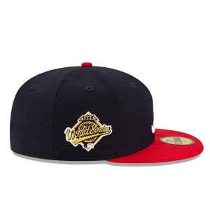 New Era, Sapca baseball 59fifty side patch Atlanta Braves, Albastru marin - Img 3