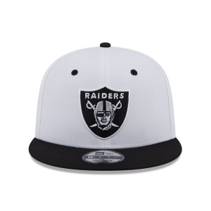 New Era, Sapca baseball 9fifty patch Las Vegas Raiders, Alb mat 2
