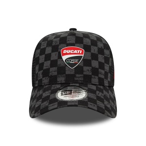 New-Era-sapca-trucker-ducati-motor-check-all-over-print-negru-2