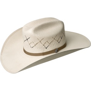 Bailey Western, Palarie cowboy Koslo 15X Rodeo, Alb optic