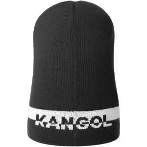 Kangol, Caciula 2-way text logo, negru mat 2