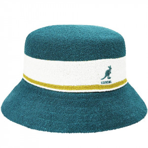 Kangol-palarie-bermuda-stripe-bucket-verde-4