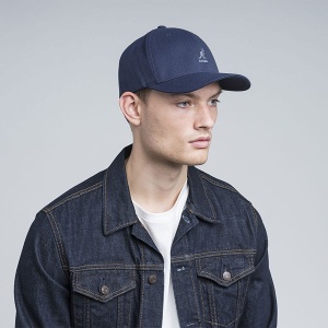 Kangol-sapca-albastra-wool-flexfit-baseball