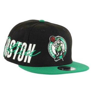 New Era, Sapca 9fifty side front Boston Celtics, Negru mat - Img 2