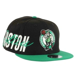 New Era, Sapca 9fifty side front Boston Celtics, Negru mat - Img 2