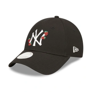 New Era, Sapca ajustabila 9forty strawberry New York Yankees, Negru mat