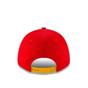 New Era, Sapca ajustabila cu logo brodat Houston Rockets, Rosu vermilion 6