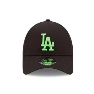 New Era, Sapca ajustabila neon Los Angeles Dodgers, Negru mat 2