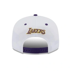 New Era, Sapca baseball 9fifty patch Los Angeles Lakers, Alb mat 4