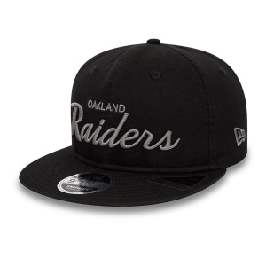 New Era, Sapca baseball 9fifty retro Las Vegas Raiders, Negru mat