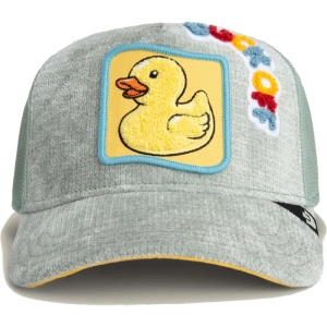 Goorin Brothers, Sapca gri trucker Duck Off Ducking Autocorrect Happy Thoughts - Img 2