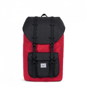 Herschel, Rucsac Little America Negru Rosu, 25L