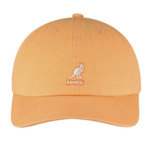 Kangol-sapca-portocaliu-washed-cotton-adjustable-baseball-2