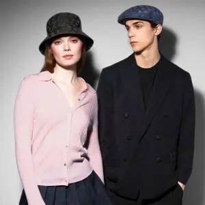 Kangol, Basca cross weave 504 albastru indigo 3