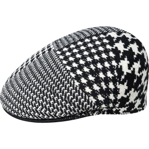 Kangol-Basca-neagra-abstract-houndstooth-504-7
