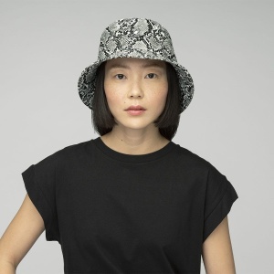 Kangol, Palarie snakeskin bucket negru
