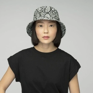 Kangol, Palarie snakeskin bucket negru